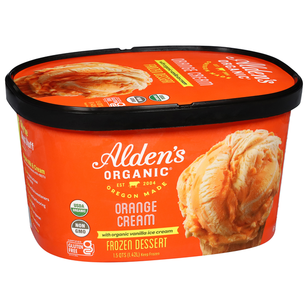Alden's Organic Frozen Dessert, Orange Cream With Organic Vanilla