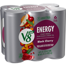 V8 +Energy Black Cherry Vegetable & Fruit Juice 6Pk