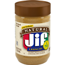 Jif Natural Crunchy Peanut Butter Spread – Contains 90% Peanuts