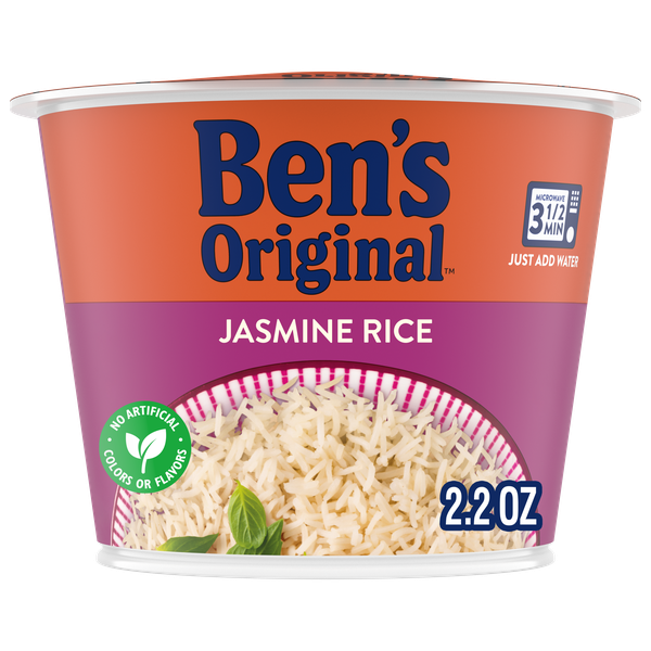 BEN'S ORIGINAL Jasmine Rice Single Serve 2.2 Oz Cup | Hy-Vee Aisles ...