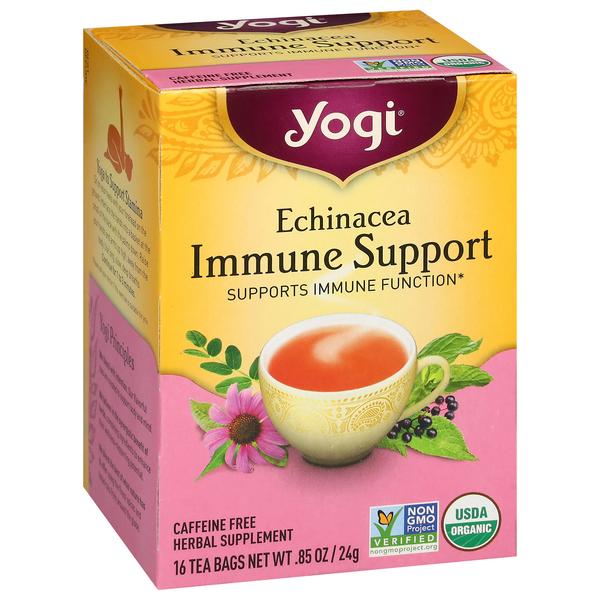 Yogi Echinacea Immune Support Tea 16 Count | Hy-Vee Aisles Online