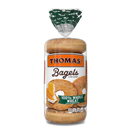 Thomas' 100% Whole Wheat Bagels, 6 count,