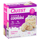 Quest Frosted Cookies, Birthday Cake 8 Count