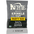 Kettle Brand Krinkle Cut Salt & Fresh Ground Pepper Potato Chips Party Size