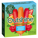 Outshine No Sugar Added Strawberry, Tangerine, And Raspberry Frozen Fruit Pops