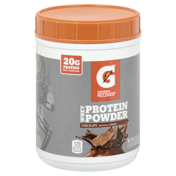 Gatorade Recover Chocolate Whey Protein Powder 22.4 oz