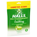 Halls Throat Soothing Green Apple Cough Drops, Economy Pack