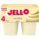 Jell-O Original Vanilla Pudding Cups 4Ct
