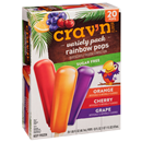 Crav'n Flavor Sugar Free Rainbow Pops, Variety Pack 20-1.65 fl oz