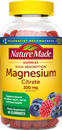 Nature Made Magnesium Citrate, High Absorption, 200 Mg, Gummies, Mixed Berry