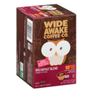 Wide Awake Coffee Co. Breakfast Blend Mild 100% Arabica Coffee Single Serve Pods