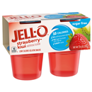 Jell-O Sugar Free Strawberry-Kiwi Low Calorie Gelatin Snacks 4Ct