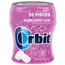 ORBIT Gum Bubblemint Sugar Free Chewing Gum, 55 Piece Bottle