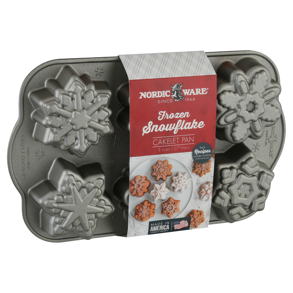 Nordic Ware Frozen Snowflake Cakelet Pan — Las Cosas Kitchen Shoppe