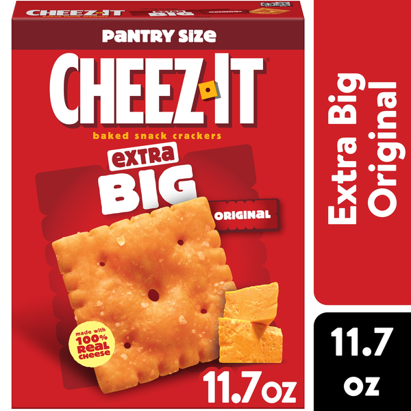 Cheez-It Extra BIG Original Baked Snack Crackers | Hy-Vee