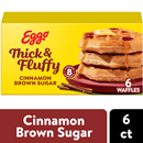 Eggo Thick and Fluffy Frozen Waffles Cinnamon Brown Sugar 6 Count