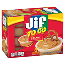 Jif To Go Creamy Peanut Butter 8-1.5 oz Cups