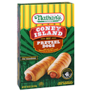 Nathan's Famous Coney Island Beef Pretzel Hot Dogs 20 oz. Box