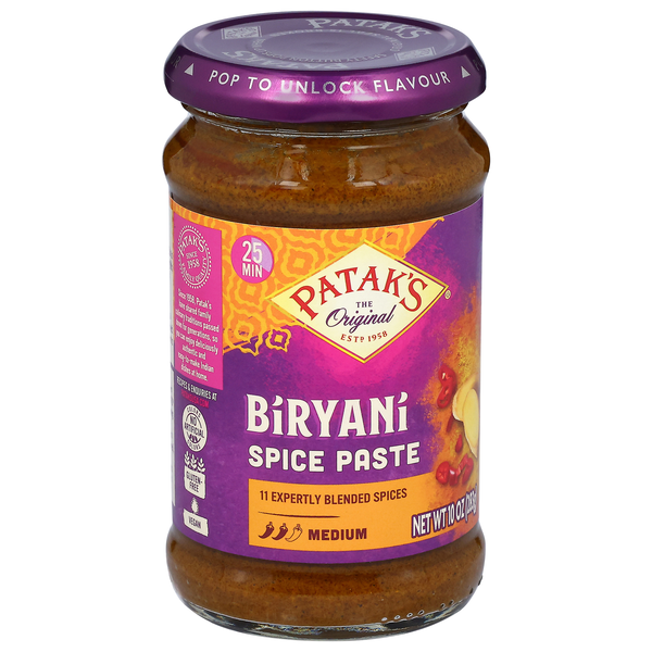 Patak's Medium Biryani Spice Paste 10 oz | Hy-Vee Aisles Online Grocery ...