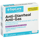 TopCare Health Anti-Diarrheal Anti-Gas Multi-Sympton Caplets