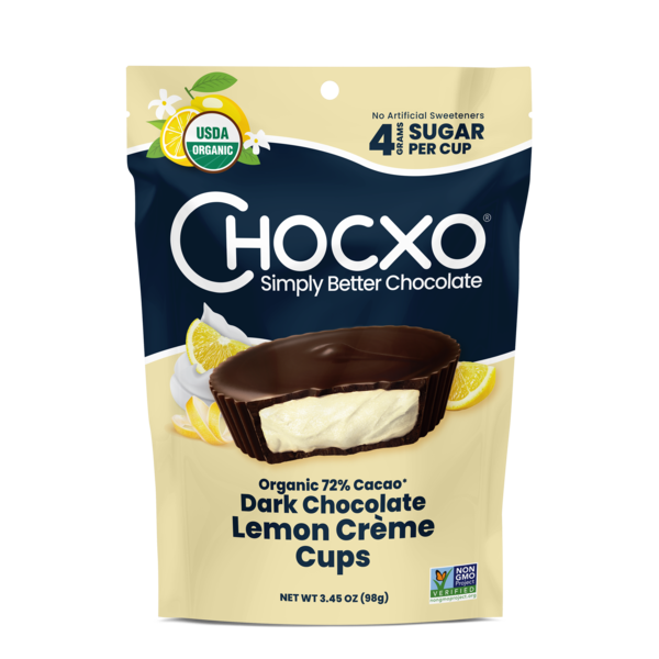 ChocXO 72% Dark Chocolate Lemon Creme Cups | Hy-Vee Aisles Online