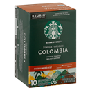 Starbucks Colombia Single-Origin Medium Roast Ground Coffee K-Cups 10-0.44 oz ea