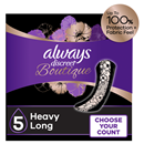 Always Discreet Boutique Incontinence Pads, Heavy Absorbency, Long Length