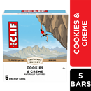 Clif Bar, Cookies & Creme Energy Bars, 5-2.4 oz Bars