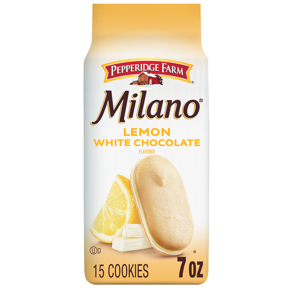 Pepperidge Farm Milano Cookies, Lemon White Chocolate, 15Ct | Hy