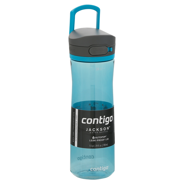 Contigo 24oz Water Bottle JACKSON Bubble Tea Leak-Proof AutoPop Lid Box  Shipping