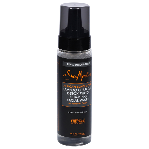 Shea Moisture African Black Soap Bamboo Charcoal Detoxifying