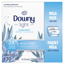 Downy Light Ocean Mist Mega Sheet, Mega Pack