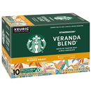 Starbucks Veranda Blend Coffee K-Cups 10-0.42 oz ea