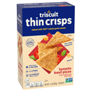 Triscuit Thin Crisps Tomato Basil Pizza Whole Grain Wheat Crackers, 7.1 Oz