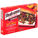 Steak-Umm Sliced Steaks 100% All Beef Sandwich Steaks - 6 CT