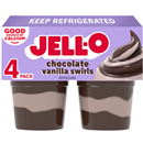 Jell-O Original Chocolate Vanilla Swirls Ready-to-Eat Pudding Snack Cups