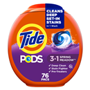 Tide PODS, Spring Meadow, Coldwater Clean, 3 In 1 76ct