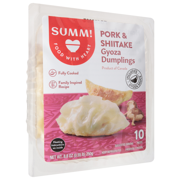 Summ! Gyoza Dumplings, Pork & Shiitake, 10Ct | Hy-Vee Aisles