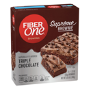Fiber One Supreme Brownie Triple Chocolate Brownies 5pk