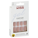 KISS Gel Fantasy Ready to Wear, KGN12 Pink Beige, Short