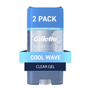 Gillette Clear Gel Cool Wave Anti-Perspirant & Deodorant- 2-3.8 Oz Ea.