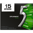 5 GUM Spearmint Rain Sugar Free Chewing Gum