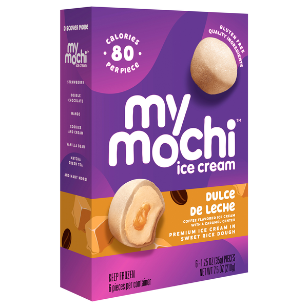 My/Mo Mochi Ice Cream, Dulce De Leche 6-1.5 oz. Pieces | Hy-Vee