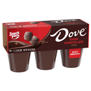 Snack Pack Dove Dark Chocolate Pudding, 6-3.25 oz Cups
