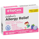 TopCare Children's Allergy Relief, Grape Flavored Chewable Tablets
