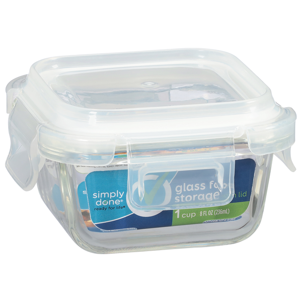 Simply Done Glass Square, 1 Cup | Hy-Vee Aisles Online Grocery Shopping