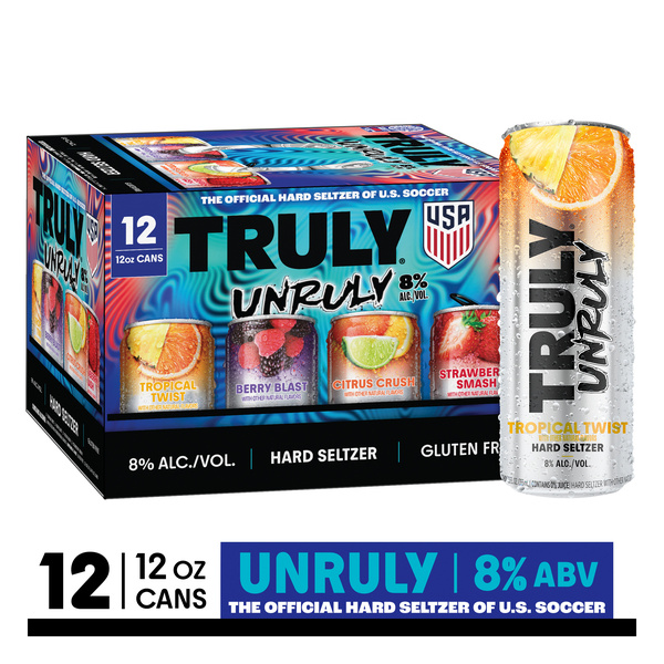TRULY Unruly Hard Seltzer Variety Pack 8% ABV (12 fl. oz. Can