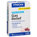TopCare Extra Strength Gas Relief Cherry Creme Chewable Tablets