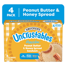 Smucker's Uncrustables Peanut Butter & Honey Spread Sandwiches 4 Count