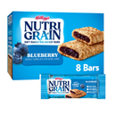 Kelloggs Nutri Grain Blueberry Cereal Bars 8-1.3 oz Bars
